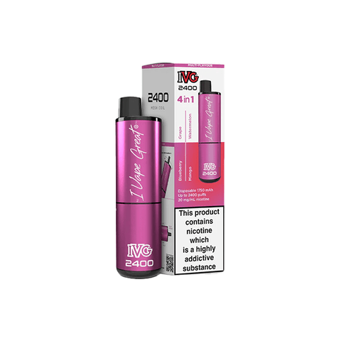 20mg I VG 2400 Disposable Vapes 2400 Puffs - 4 in 1 Multi - Edition - THWC Ltd