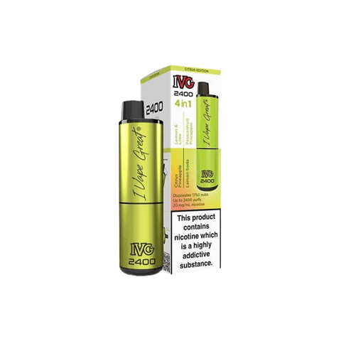 20mg I VG 2400 Disposable Vapes 2400 Puffs - 4 in 1 Multi - Edition - THWC Ltd