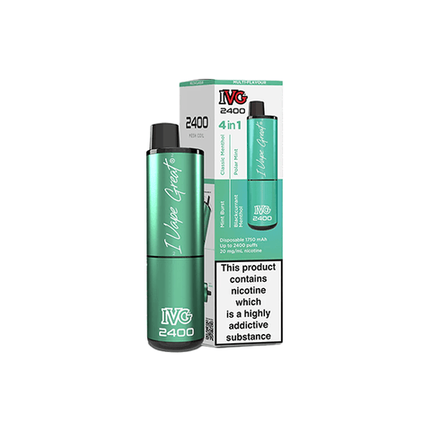 20mg I VG 2400 Disposable Vapes 2400 Puffs - 4 in 1 Multi - Edition - THWC Ltd