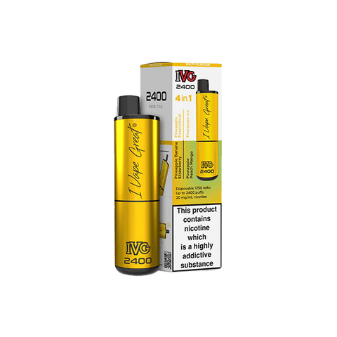 20mg I VG 2400 Disposable Vapes 2400 Puffs - 4 in 1 Multi - Edition - THWC Ltd