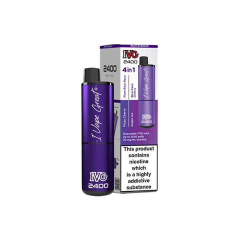 20mg I VG 2400 Disposable Vapes 2400 Puffs - 4 in 1 Multi - Edition - THWC Ltd