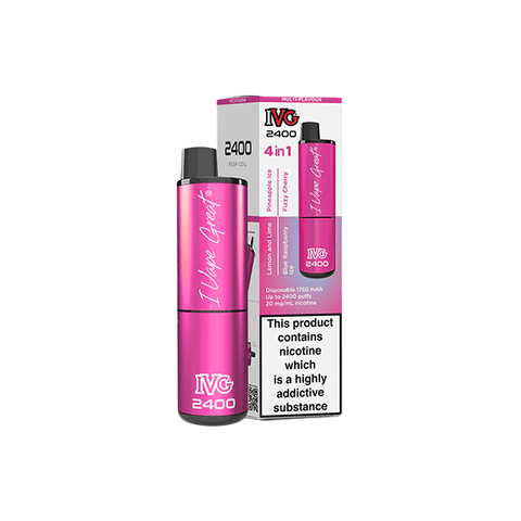 20mg I VG 2400 Disposable Vapes 2400 Puffs - 4 in 1 Multi - Edition - THWC Ltd