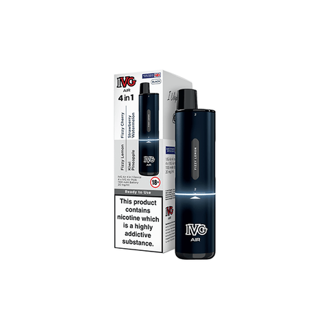 20mg IVG Air 4 in 1 Disposable Rechargeable Pod Vape Kit 2400 Puffs - THWC Ltd