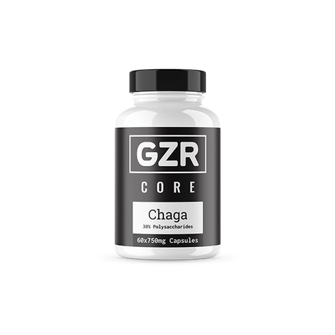 GZR 750mg Chaga Capsules - 60 Capsules - THWC Ltd