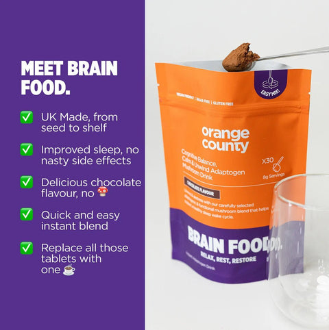 Orange County "Brain Food" Mushroom Chocolate Drink (Sample Size) - THWC Ltd