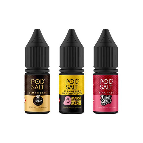 11mg Pod Salt Fusions 10ml Nic Salt (50VG/50PG) - The Hemp Wellness Centre