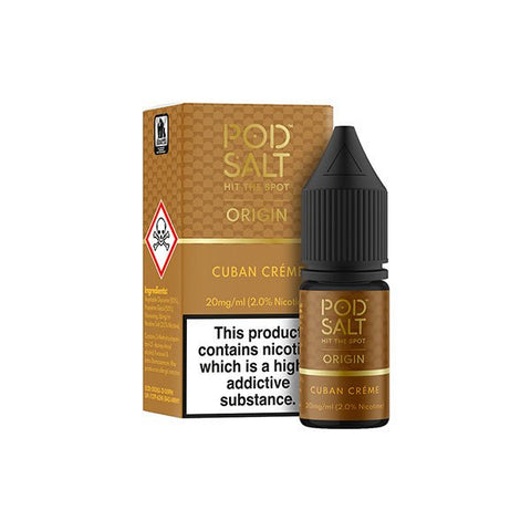 11mg Pod Salt Origins 10ml Nic Salt (50VG/50PG) - The Hemp Wellness Centre