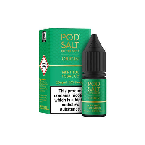 20mg Pod Salt Origins 10ml Nic Salt (50VG/50PG) - The Hemp Wellness Centre