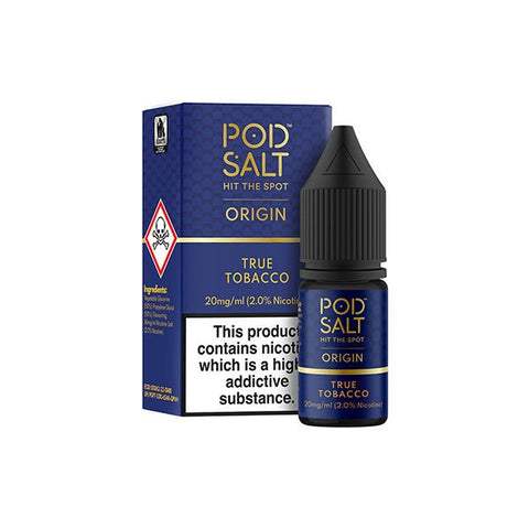 20mg Pod Salt Origins 10ml Nic Salt (50VG/50PG) - The Hemp Wellness Centre