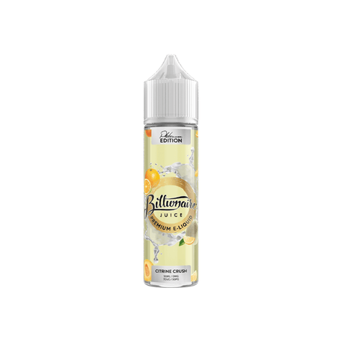 Billionaire Juice Platinum Edition 50ml Shortfill 0mg (70VG/30PG) - The Hemp Wellness Centre