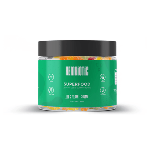 Hembiotic 500mg CBD Gummy Bears - 100g - The Hemp Wellness Centre