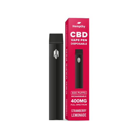 Hempthy 400mg CBD Disposable Vape Pen 600 Puffs - The Hemp Wellness Centre