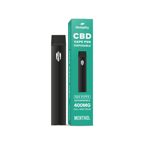 Hempthy 400mg CBD Disposable Vape Pen 600 Puffs - The Hemp Wellness Centre