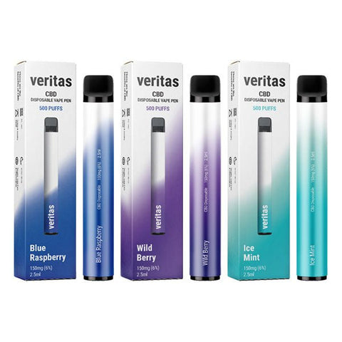 Veritas 150mg CBD Disposable Vape Pens 500 Puffs - The Hemp Wellness Centre