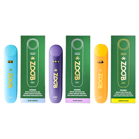 Zoob 500mg Broad Spectrum CBD Vape Pen - The Hemp Wellness Centre