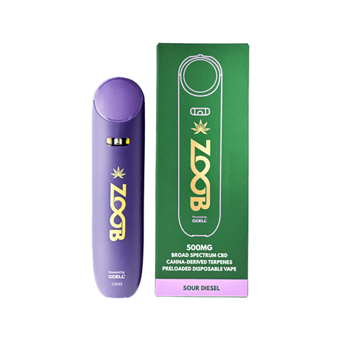 Zoob 500mg Broad Spectrum CBD Vape Pen - The Hemp Wellness Centre